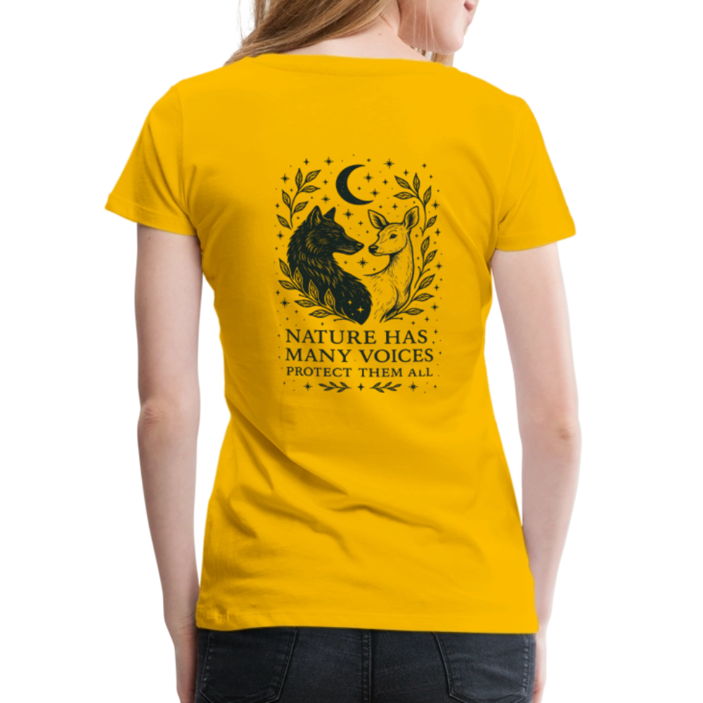 Damen Slim Fit T-Shirt "Gemini" - Sonnengelb