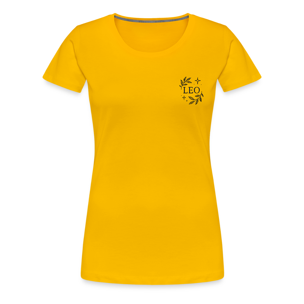 Damen Slim Fit T-Shirt "Leo" - Sonnengelb