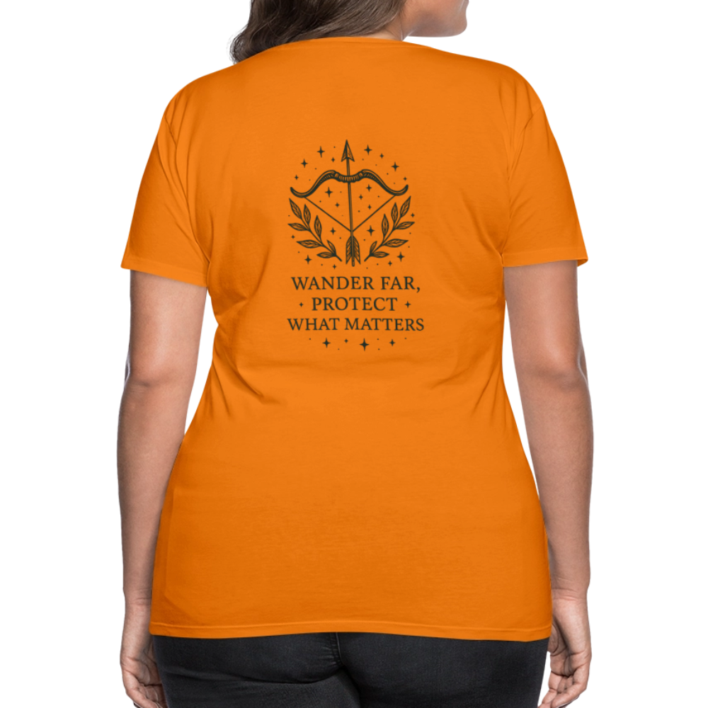 Damen Slim Fit T-Shirt "Sagittarius" - Orange