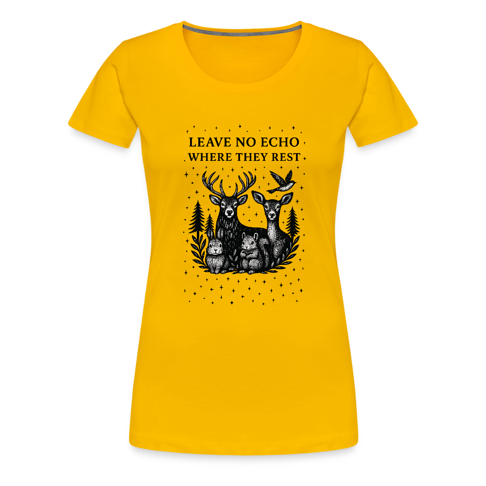 Damen Slim Fit T-Shirt "Echo" - Sonnengelb