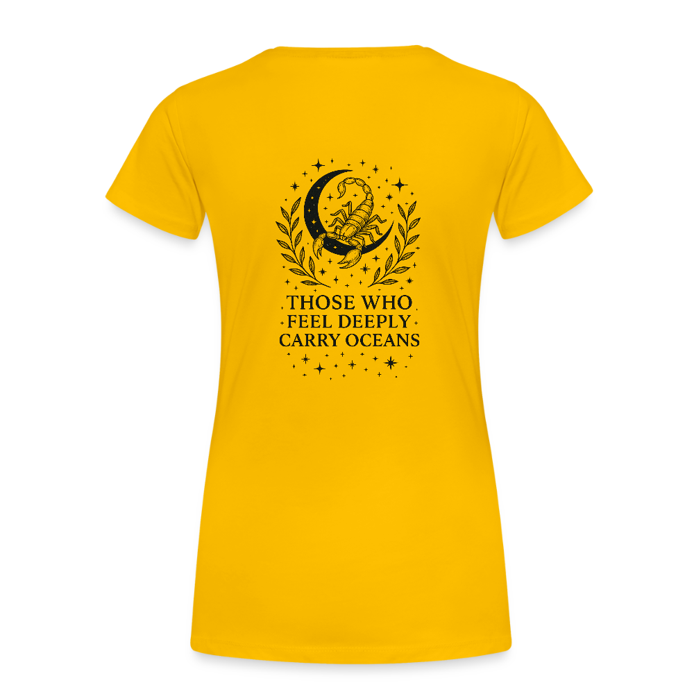 Damen Slim Fit T-Shirt "Scorpio" - Sonnengelb
