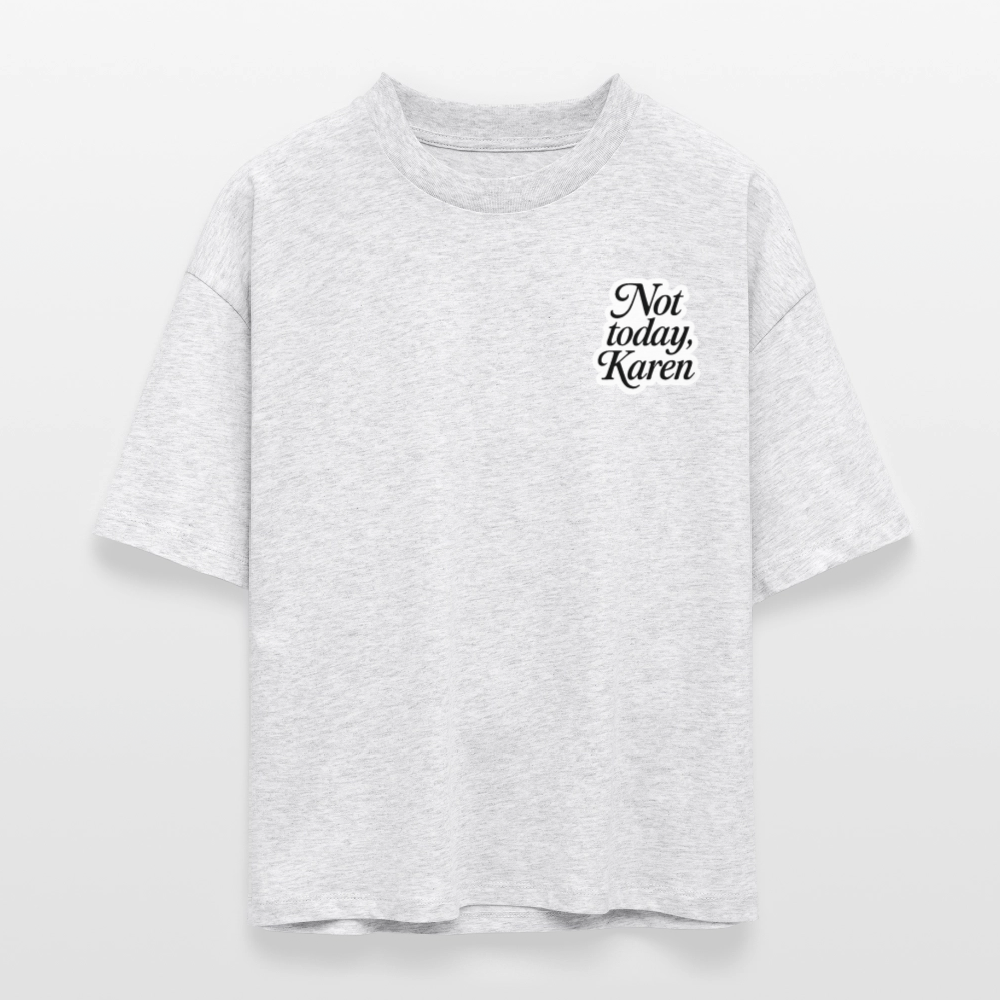 Bio-T-Shirt „Not Today“ - Weiß meliert