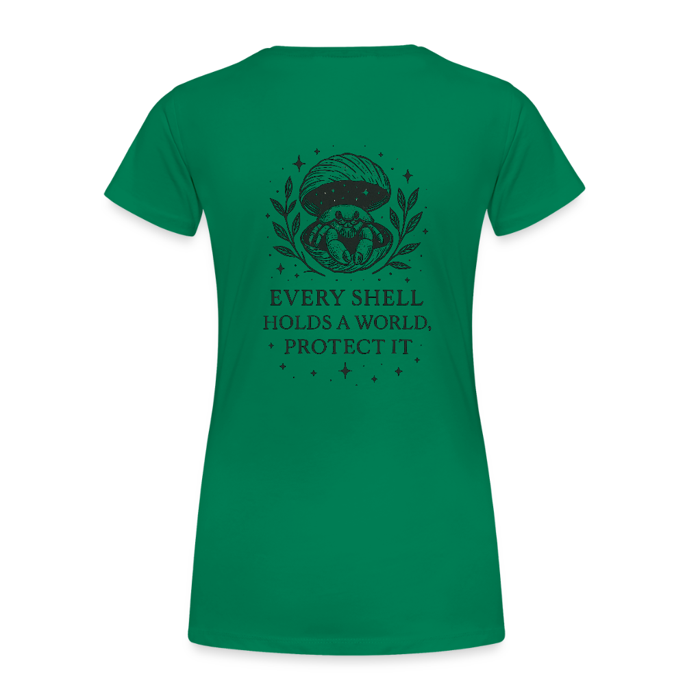 Damen Slim Fit T-Shirt "Cancer" - Kelly Green