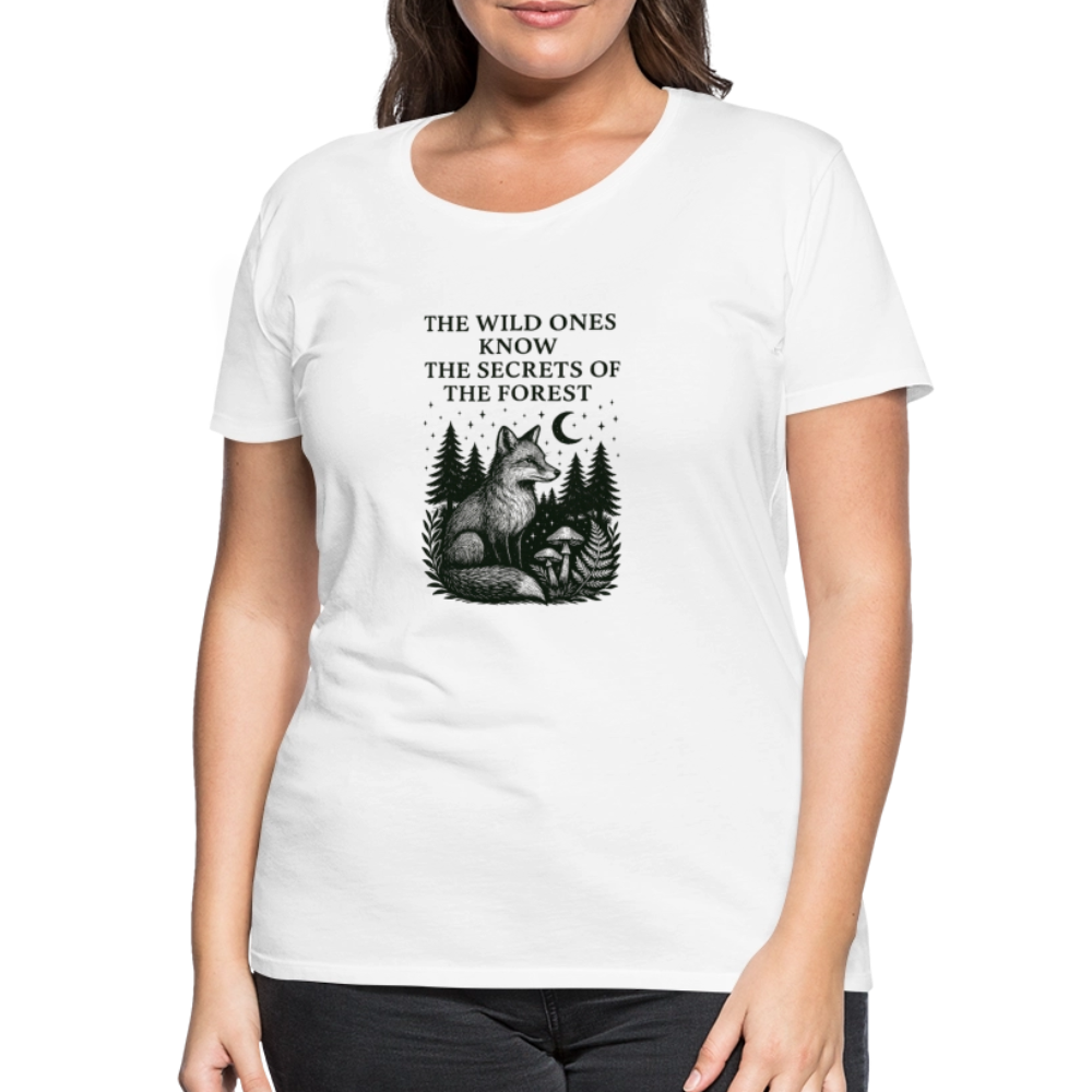 Damen Slim Fit T-Shirt "Fox" - Weiß