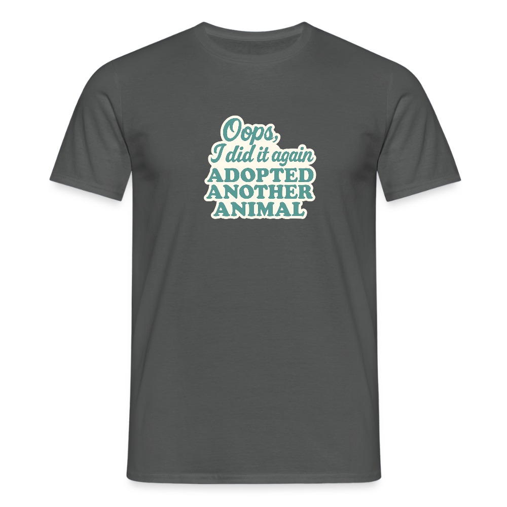 Unisex Fit T-Shirt "Oops" - Anthrazit