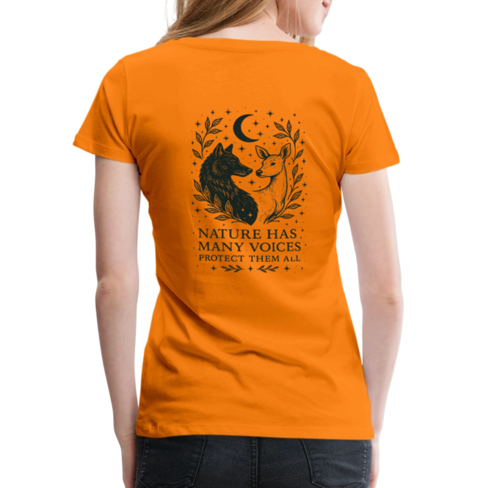 Damen Slim Fit T-Shirt "Gemini" - Orange