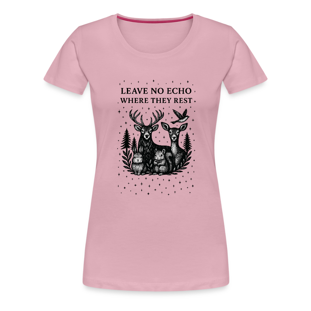Damen Slim Fit T-Shirt "Echo" - Hellrosa