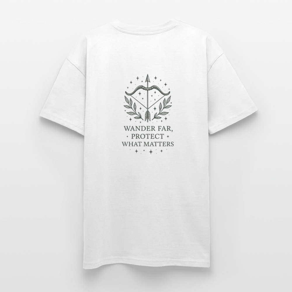 Unisex Oversize T-Shirt "Sagittarius" - Weiß