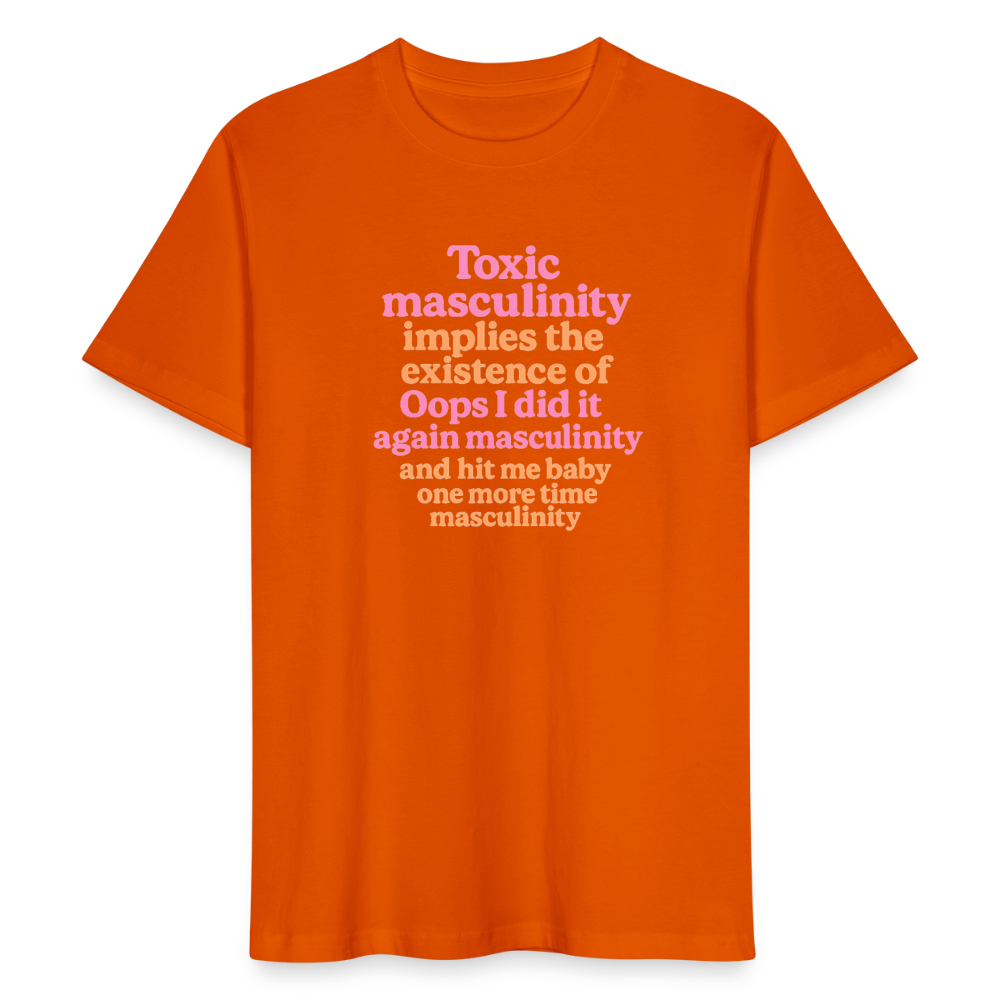 Unisex T-Shirt „Toxic Masculinity“ - Tieforange