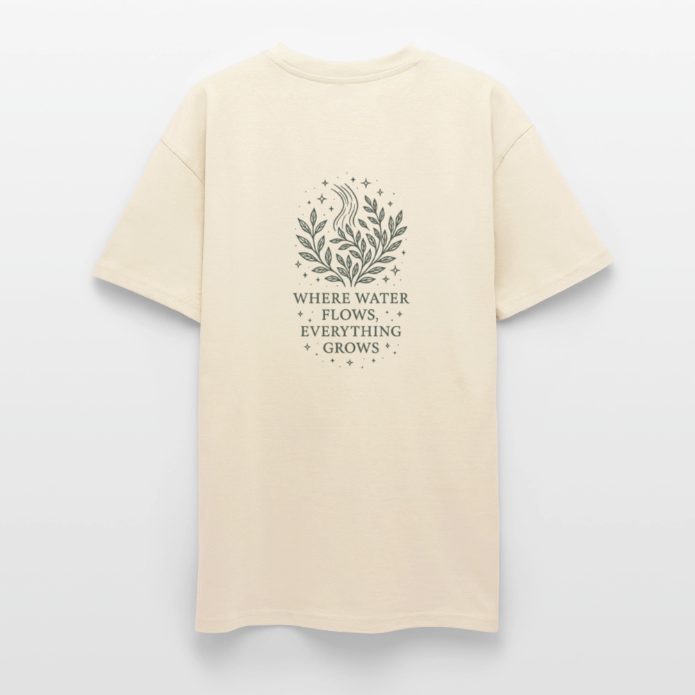 Unisex Oversize T-Shirt "Aquarius" - Creme