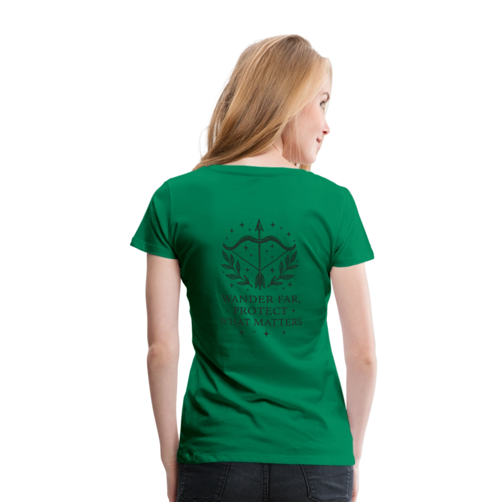 Damen Slim Fit T-Shirt "Sagittarius" - Kelly Green