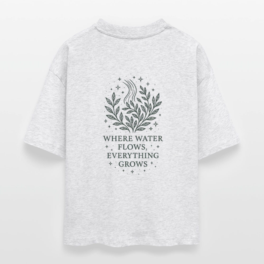 Damen Bio-T-Shirt Nova "Aquarius" - Weiß meliert