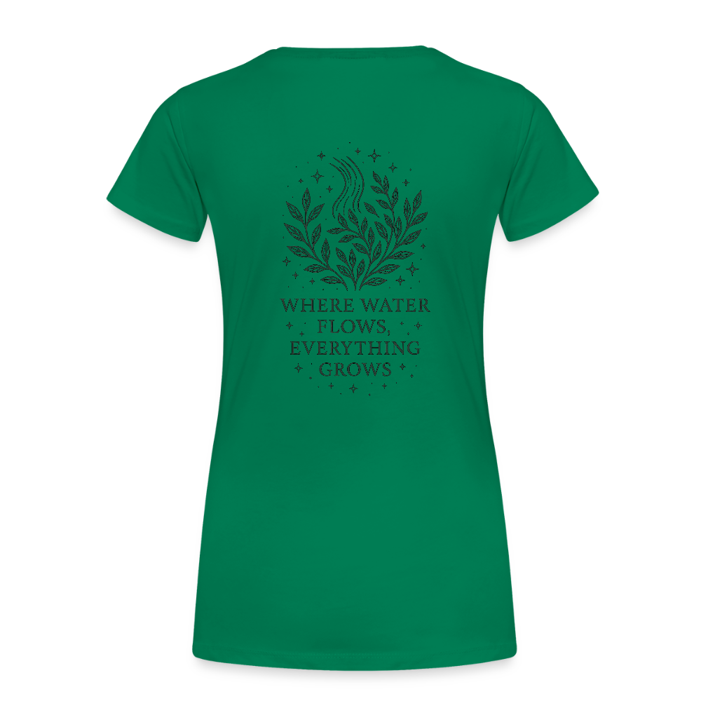 Damen T-Shirt Slim Fit "Aquarius" - Kelly Green