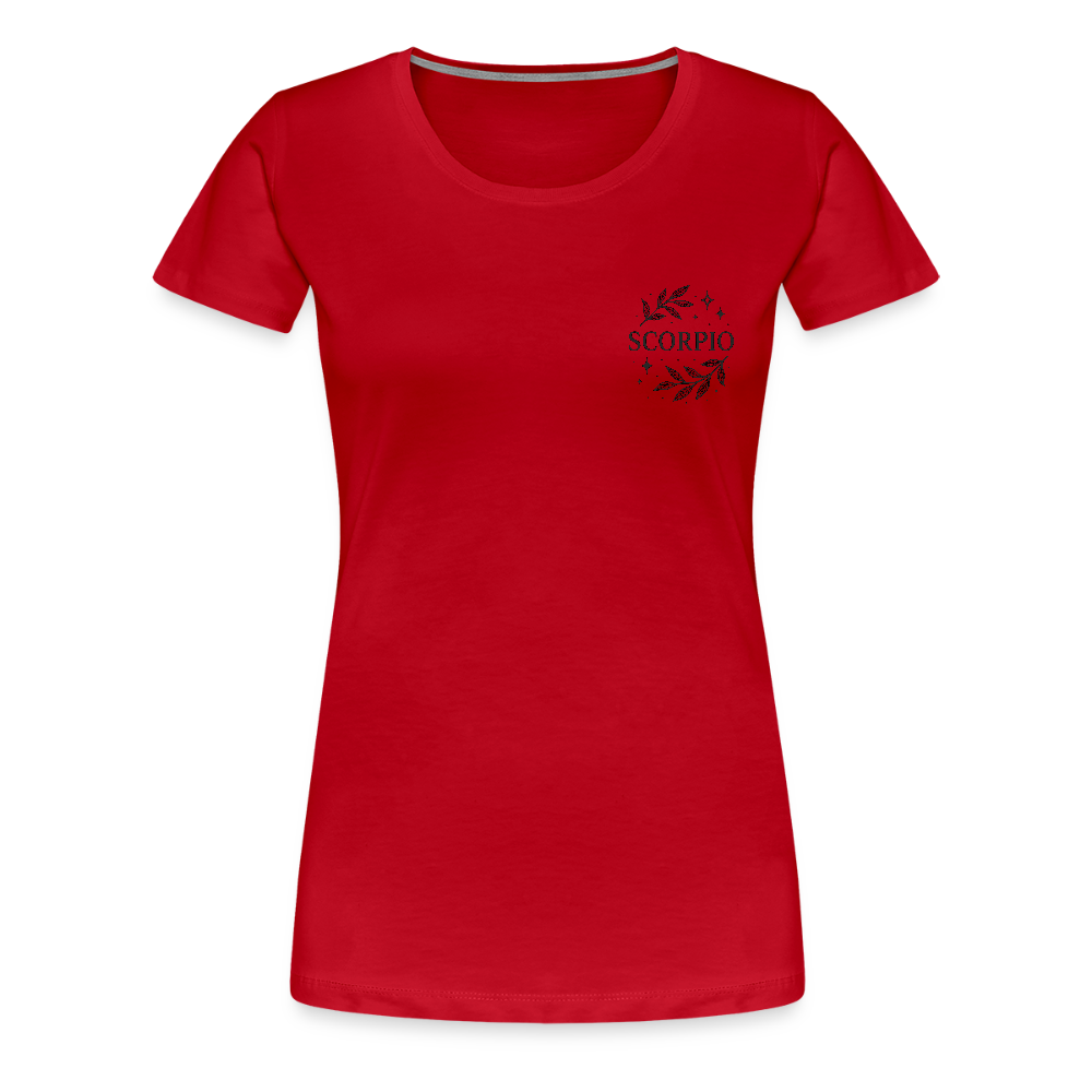 Damen Slim Fit T-Shirt "Scorpio" - Rot