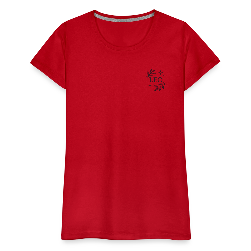 Damen Slim Fit T-Shirt "Leo" - Rot