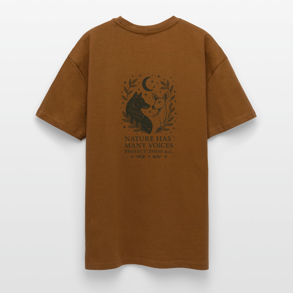 Unisex Oversize T-Shirt "Gemini" - Toffee