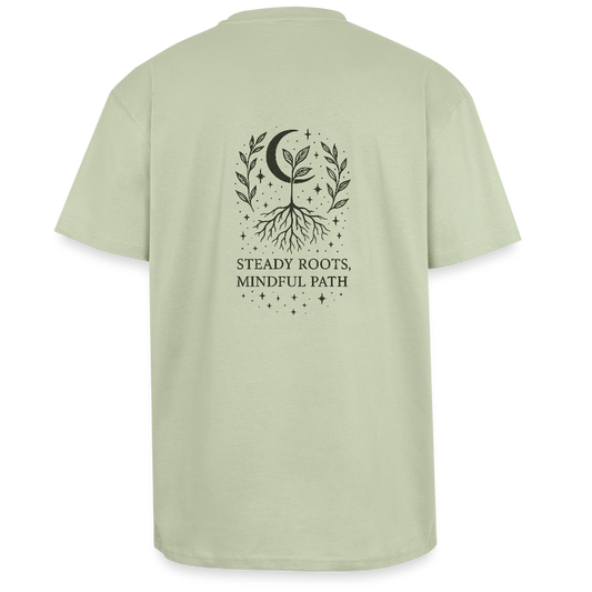 Unisex Oversize T-Shirt "Virgo" - Leichtes Salbeigrün 