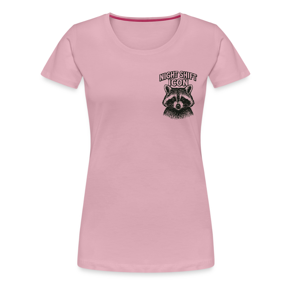 Damen T-Shirt "Night Shift Icon" - Hellrosa