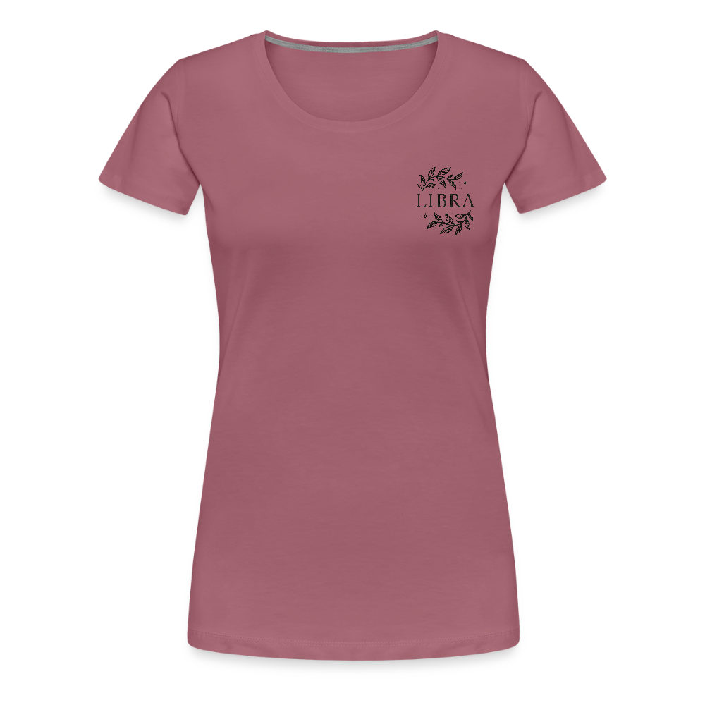 Damen Slim Fit T-Shirt "Libra" - Malve