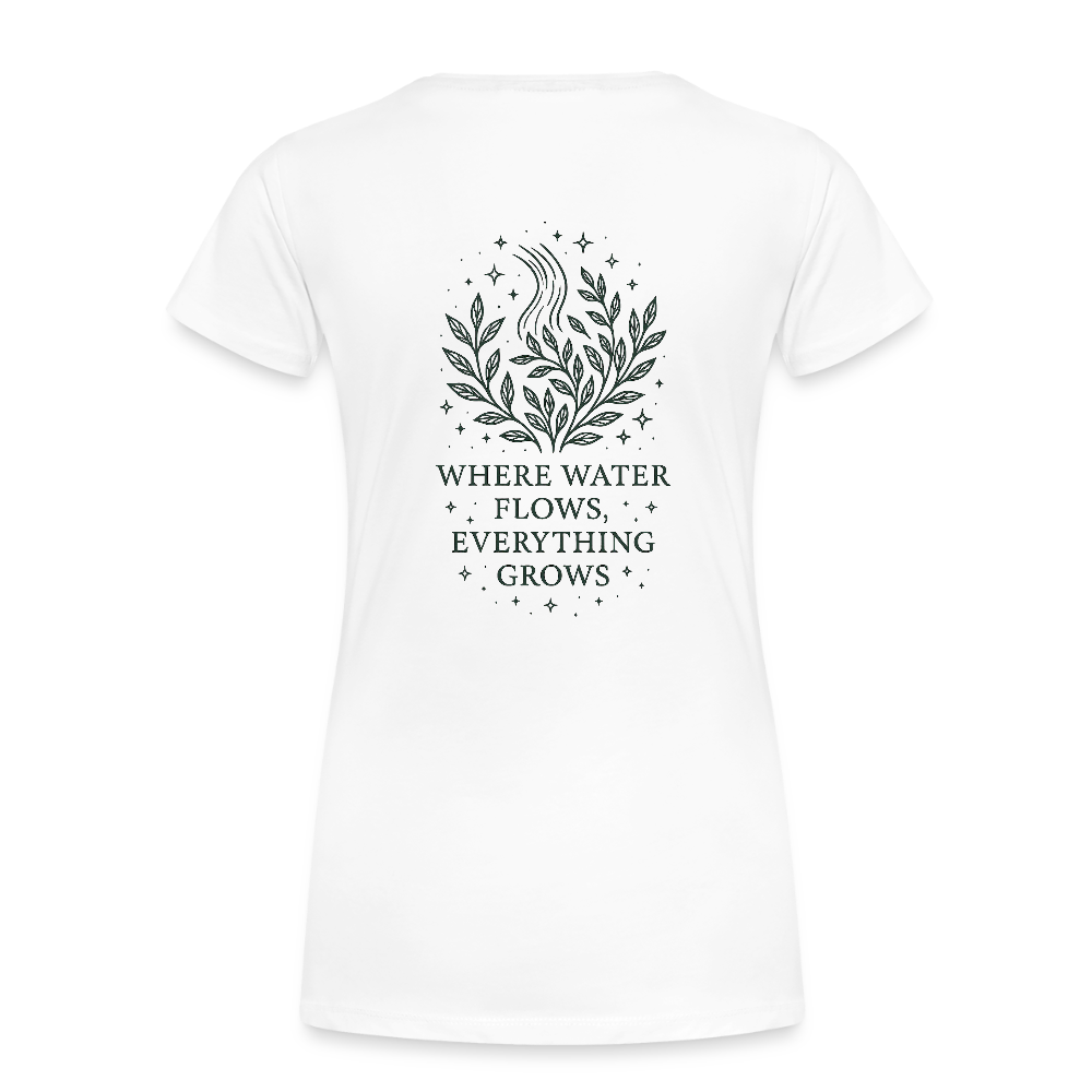 Damen T-Shirt Slim Fit "Aquarius" - Weiß