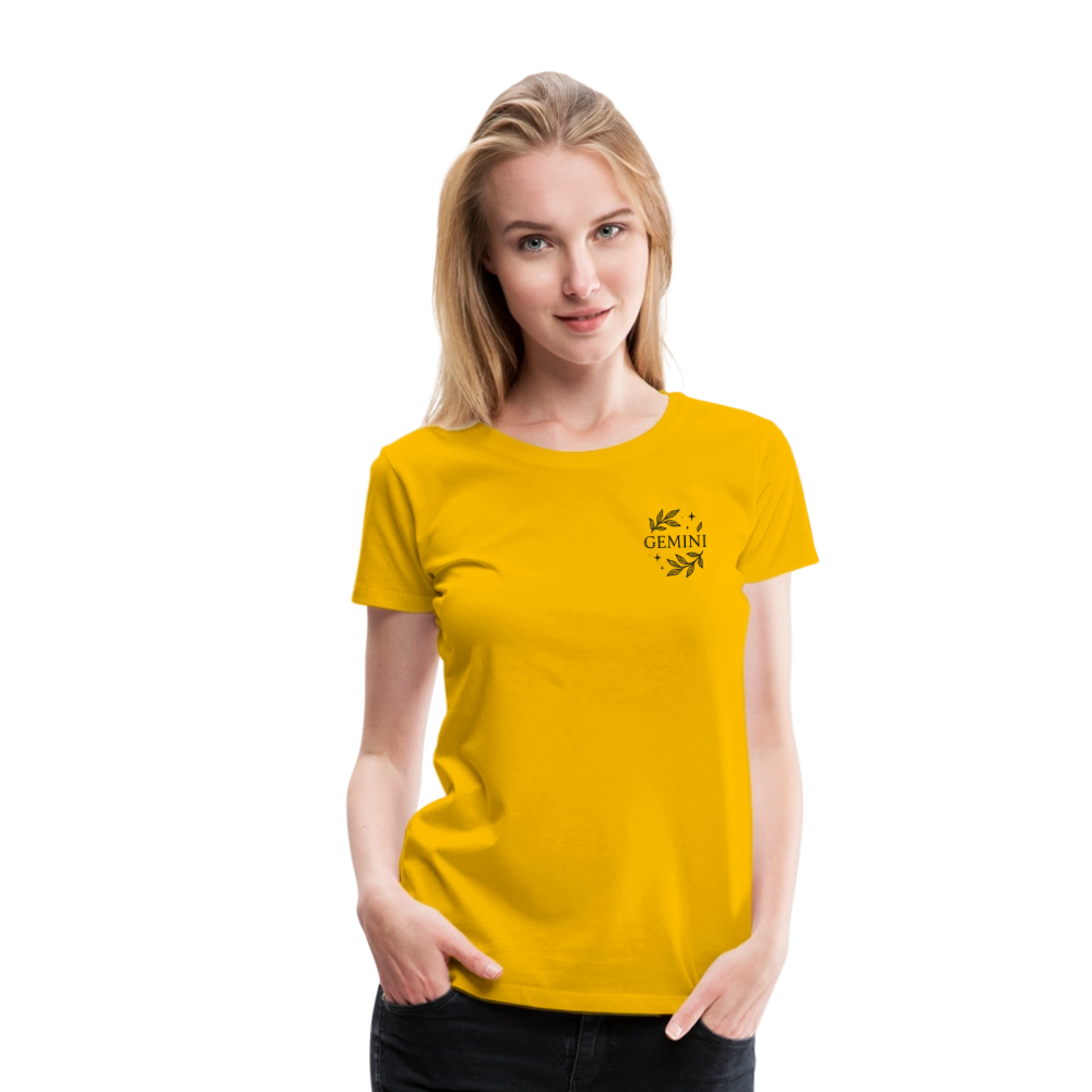 Damen Slim Fit T-Shirt "Gemini" - Sonnengelb