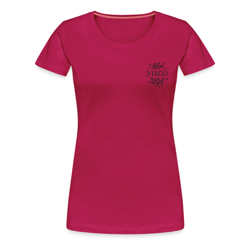 Damen Slim Fit T-Shirt "Virgo" - dunkles Pink