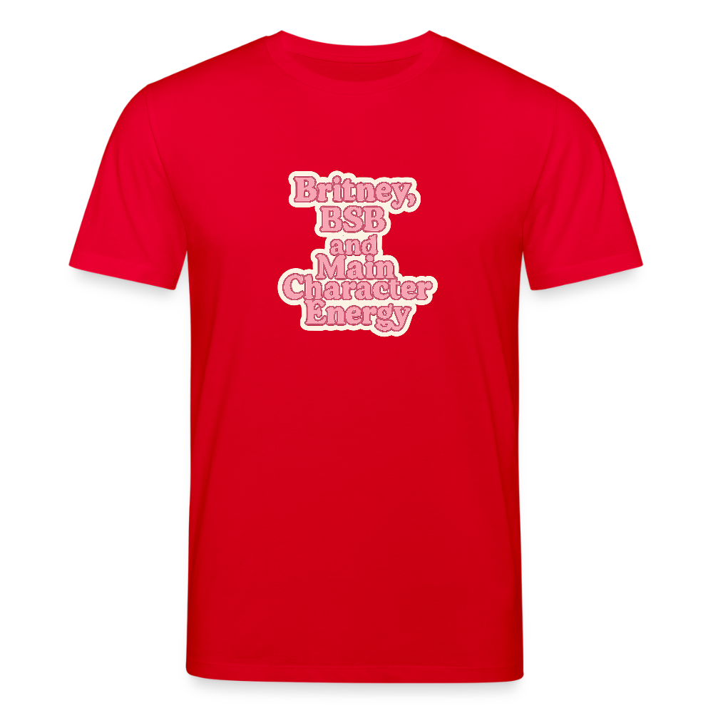 Unisex Bio-T-Shirt - „Main Character Energy“ - Rot