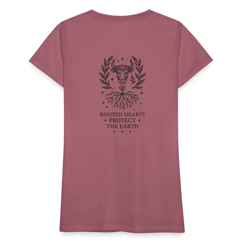Damen Slim Fit T-Shirt "Taurus" - Malve