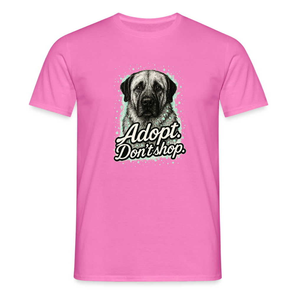 Herren T-Shirt "Adopt. Don't shop." mint - Pink