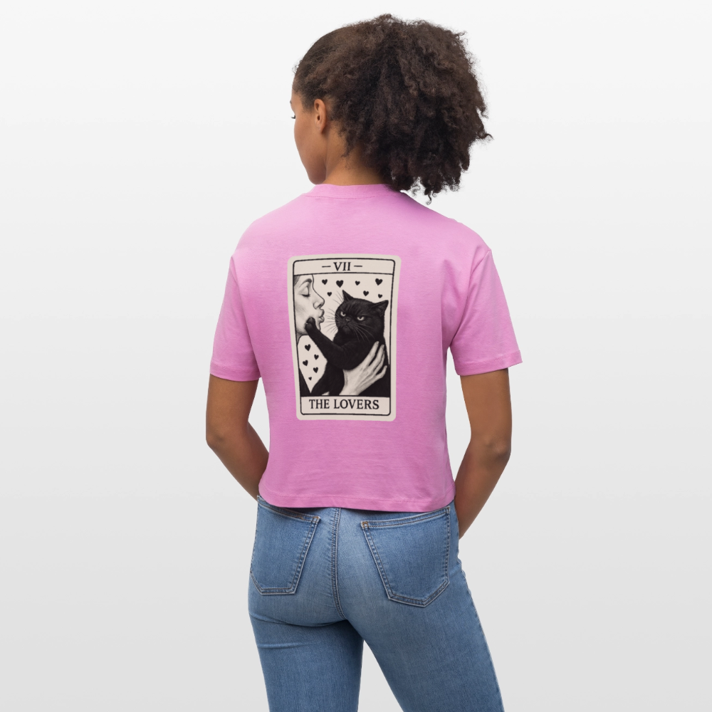 Damen Bio-T-Shirt "Cattitude" - Pink