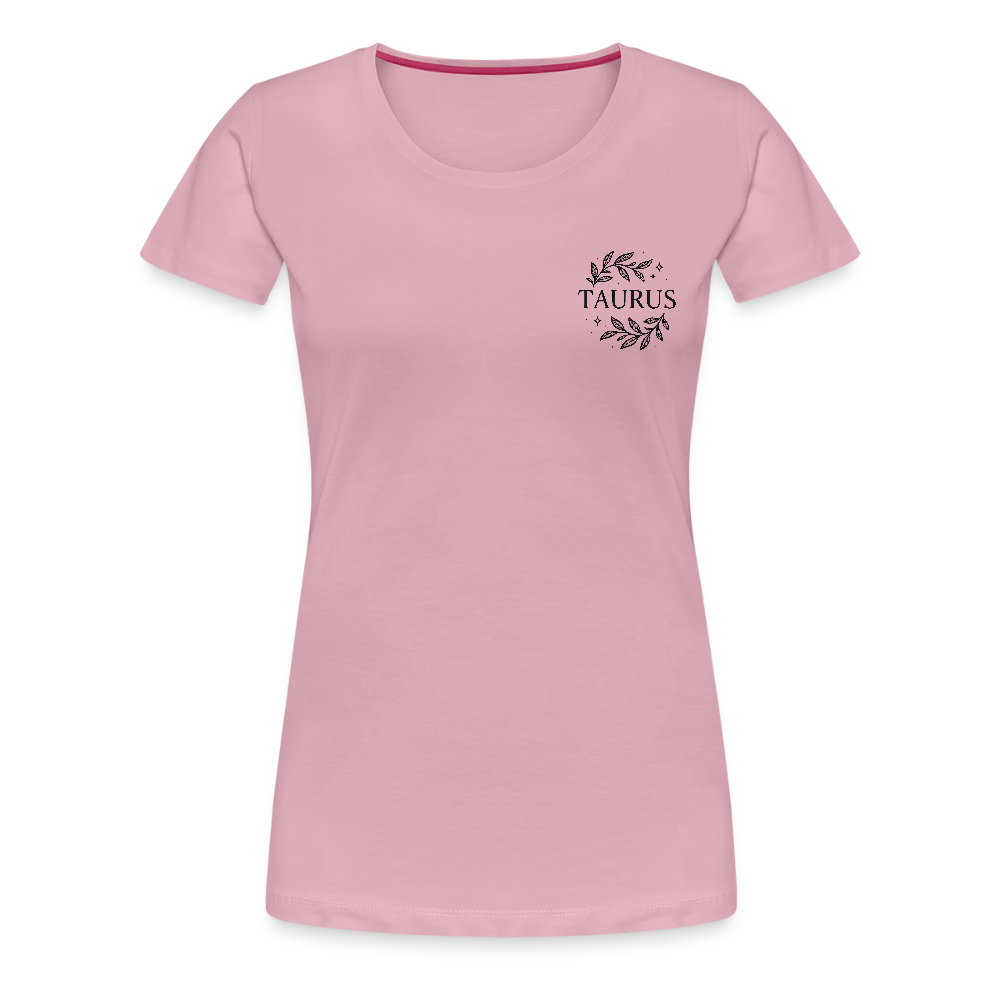 Damen Slim Fit T-Shirt "Taurus" - Hellrosa