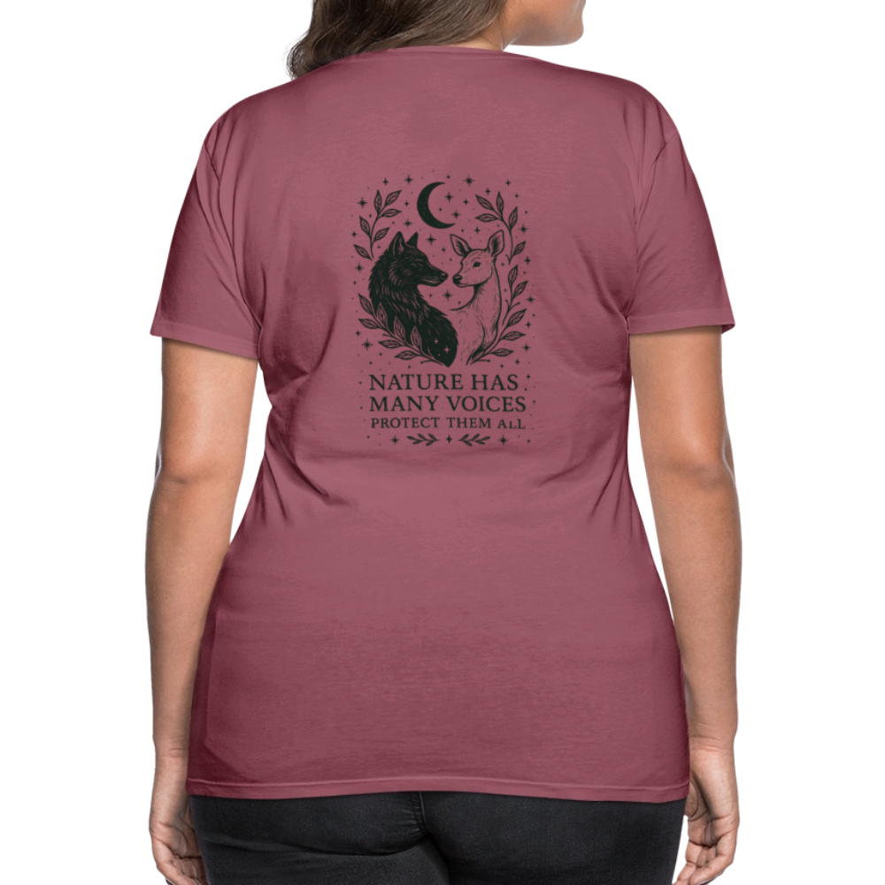 Damen Slim Fit T-Shirt "Gemini" - Malve