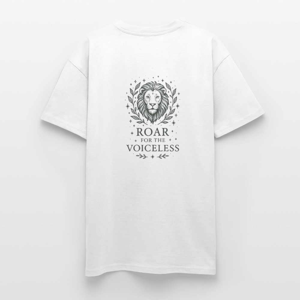 Unisex Oversize T-Shirt "Leo" - Weiß