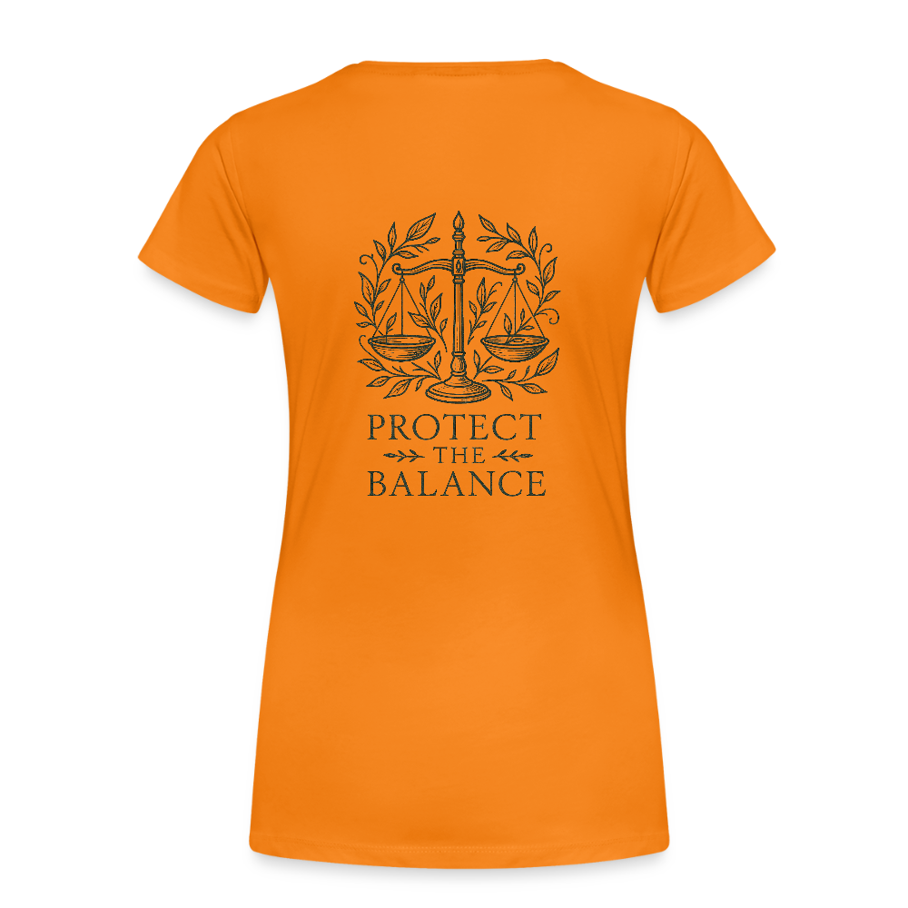 Damen Slim Fit T-Shirt "Libra" - Orange