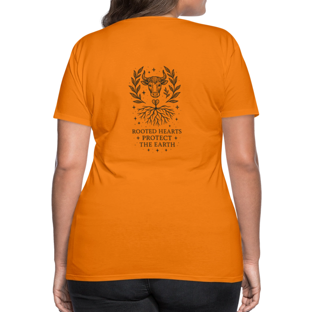 Damen Slim Fit T-Shirt "Taurus" - Orange