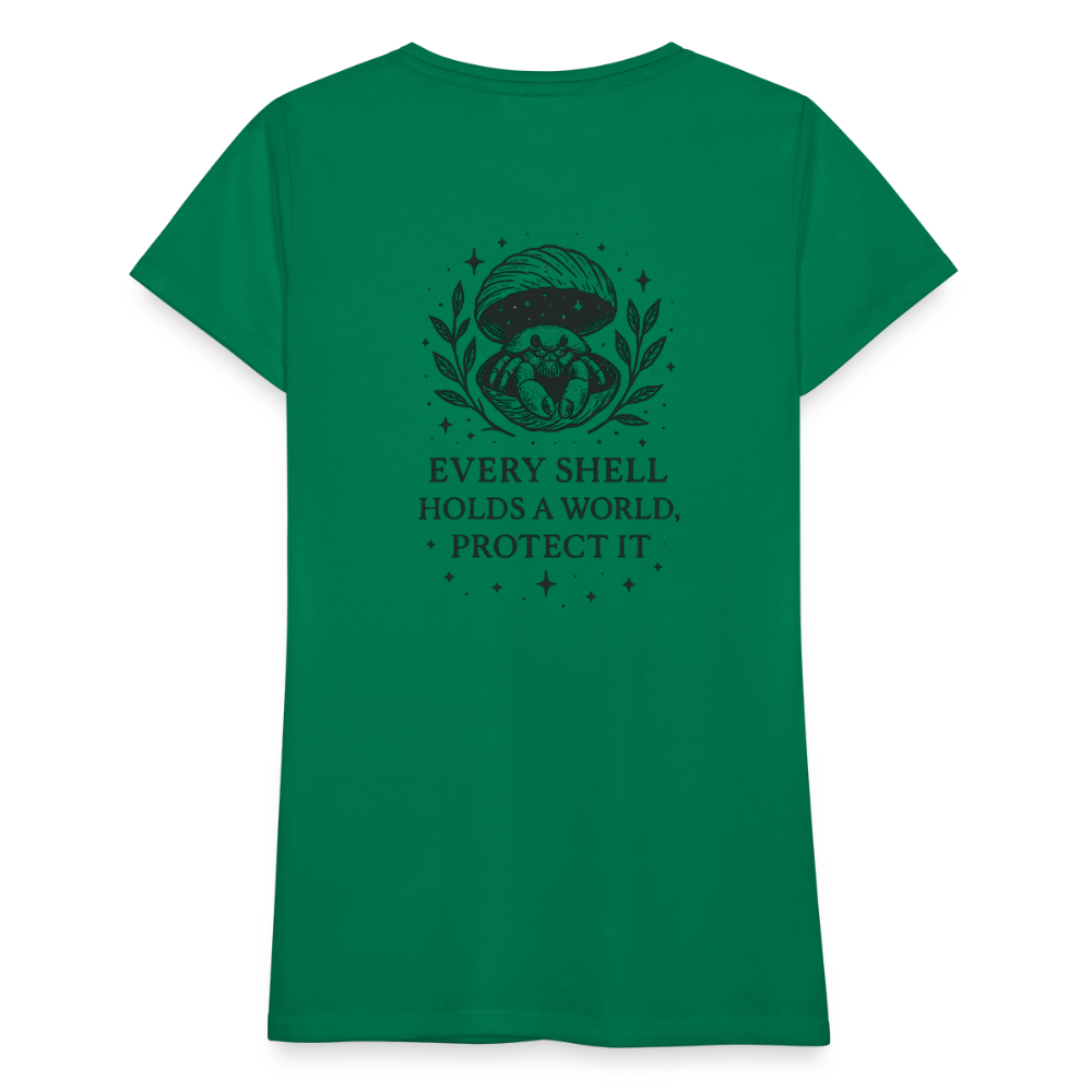 Damen Slim Fit T-Shirt "Cancer" - Kelly Green