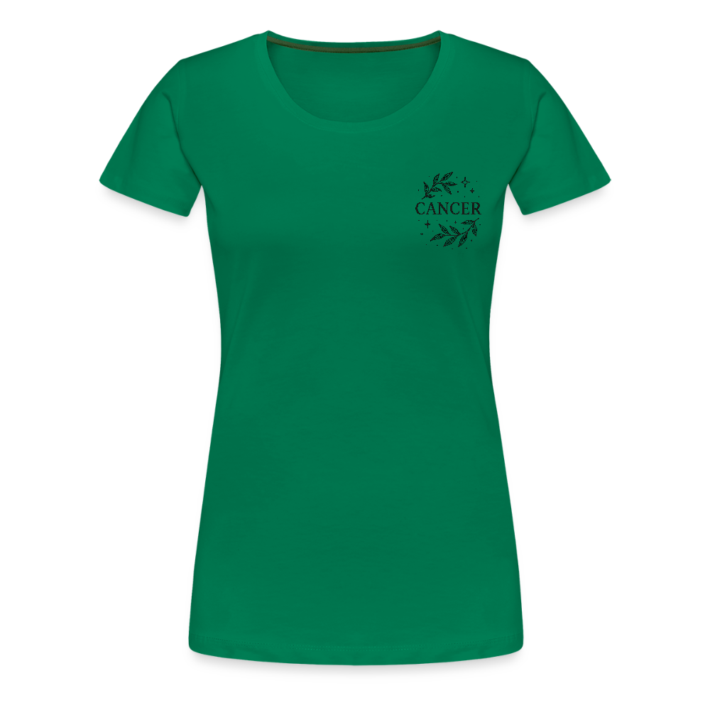 Damen Slim Fit T-Shirt "Cancer" - Kelly Green