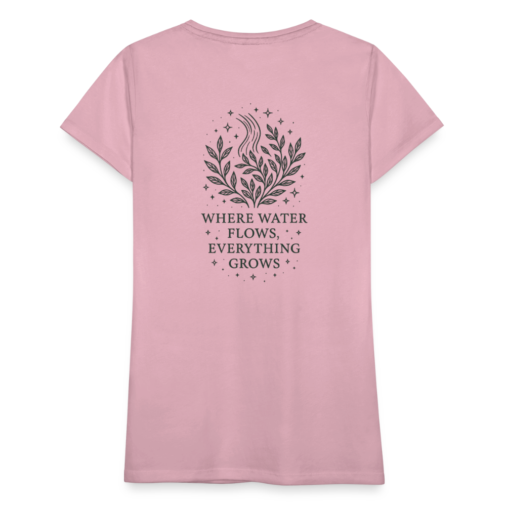 Damen T-Shirt Slim Fit "Aquarius" - Hellrosa