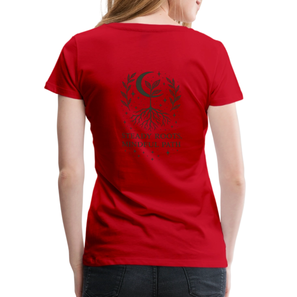 Damen Slim Fit T-Shirt "Virgo" - Rot