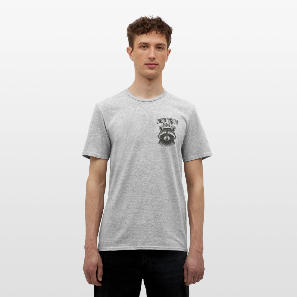 Herren T-Shirt "Night Shift Icon" - Grau meliert