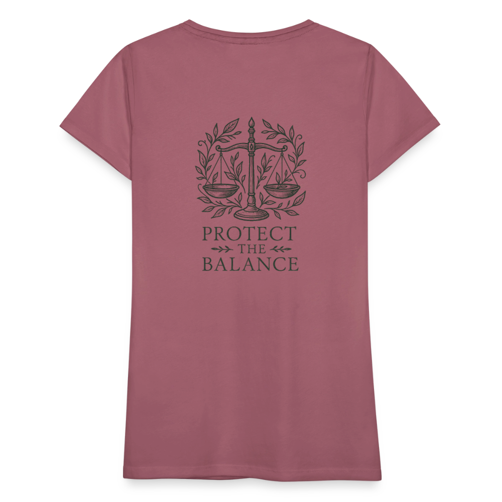 Damen Slim Fit T-Shirt "Libra" - Malve