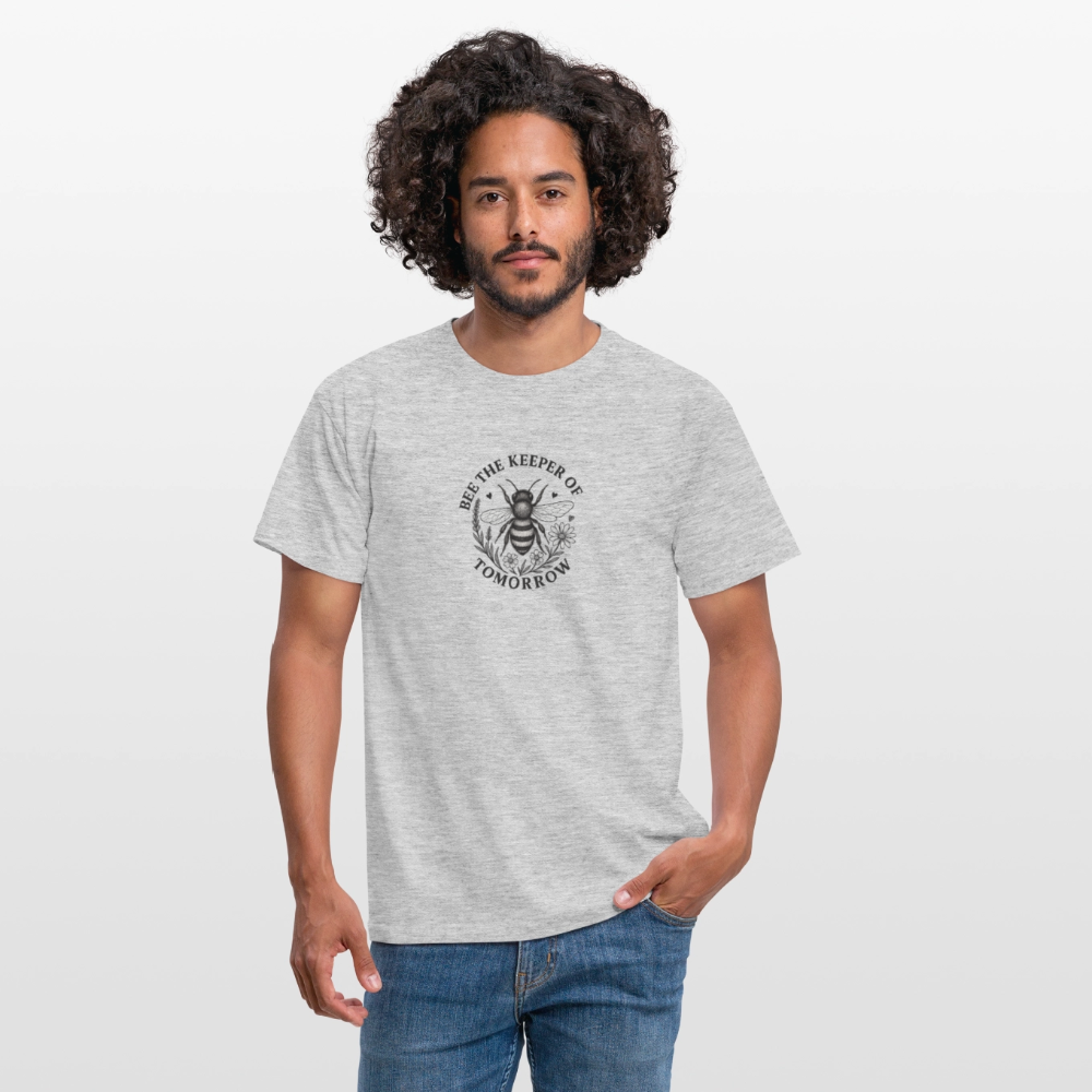 Unisex  T-Shirt "Bee the Keeper of Tomorrow" - Grau meliert