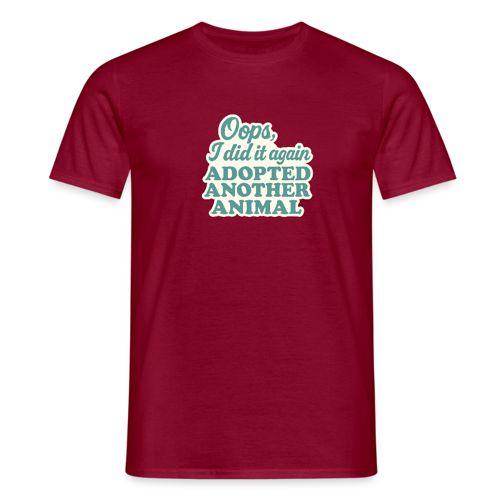 Unisex Fit T-Shirt "Oops" - Ziegelrot