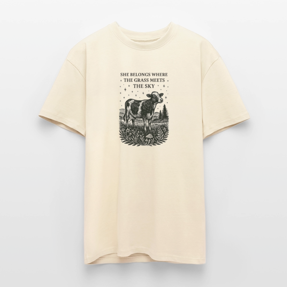Unisex T-Shirt "Cow" - Creme