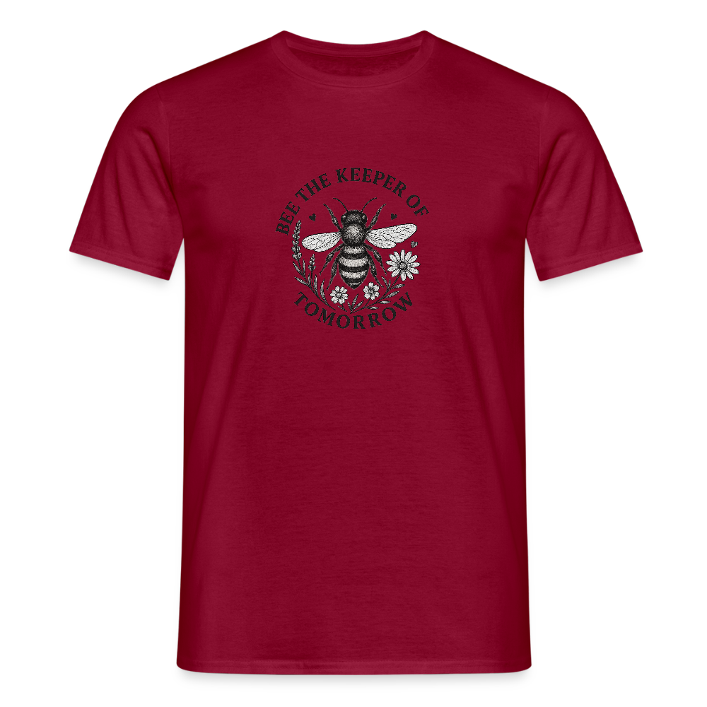 Unisex  T-Shirt "Bee the Keeper of Tomorrow" - Ziegelrot