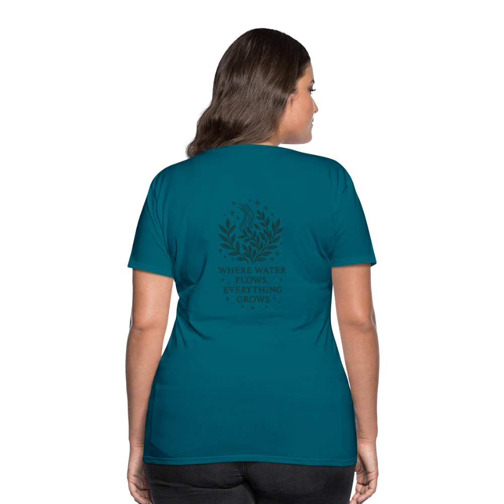 Damen T-Shirt Slim Fit "Aquarius" - Divablau