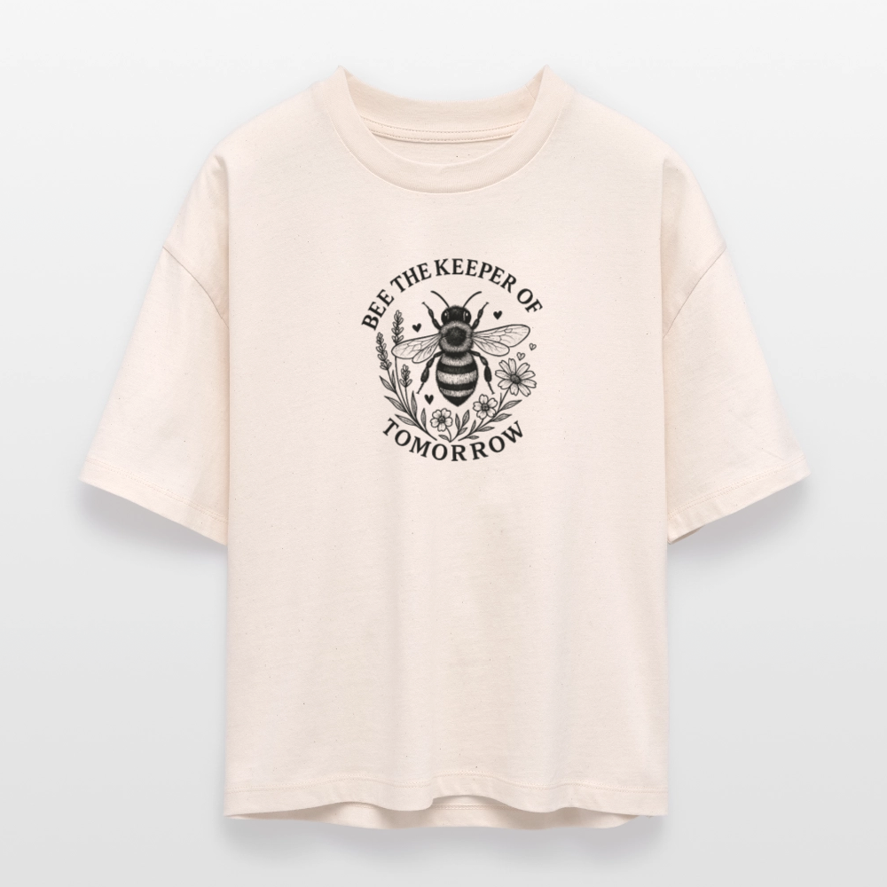 Bio-T-Shirt Nova „Bee“ - Weißgrau