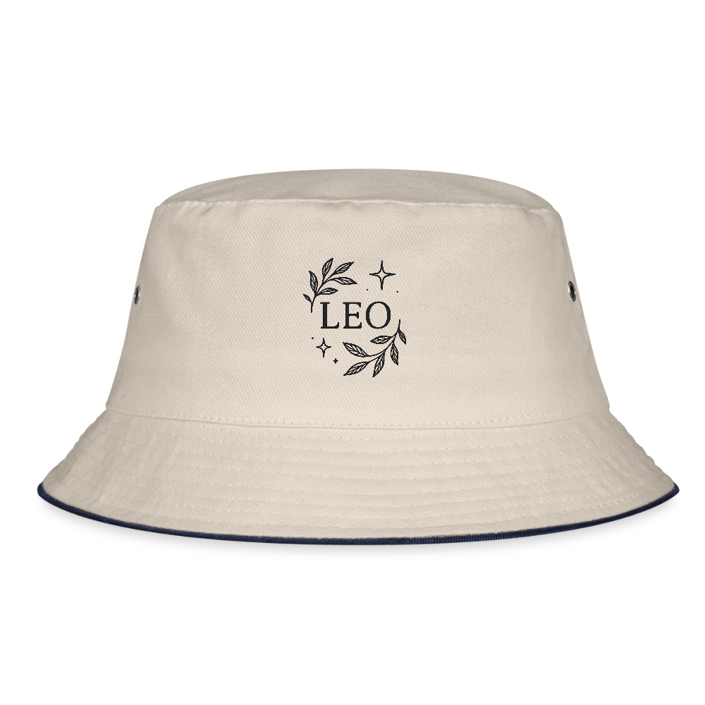 Bucket Hat „Leo“ - Natur/Navy