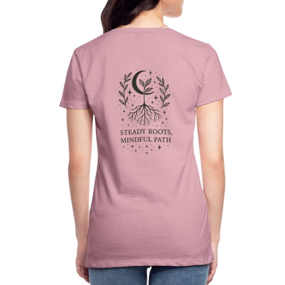 Damen Slim Fit T-Shirt "Virgo" - Hellrosa