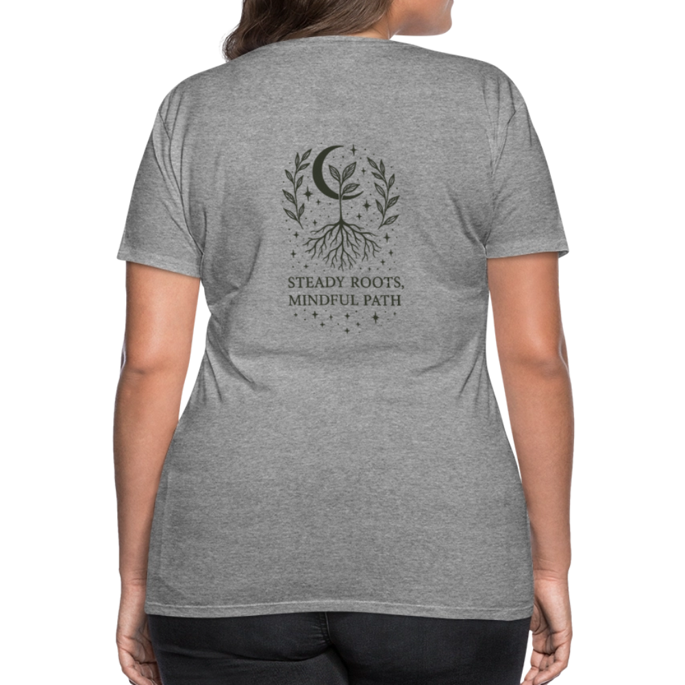 Damen Slim Fit T-Shirt "Virgo" - Grau meliert